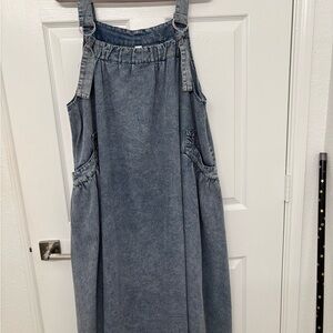 Amazon Blue Denim Maxi Jumper Dress XXL